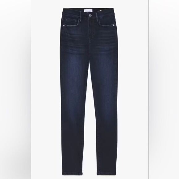 Frame Le High Skinny Dark Wash Jeans 27 - Picture 1 of 12